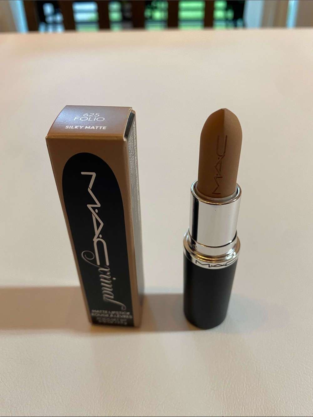 MAC Cosmetics Matte Lipstick Folio 625 Warm Nude Brown